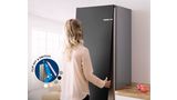 Freestanding bottom freezer and exchangeable colored door front KGN36IJ3CK + KSZ3AVZ00 KVN36CZEA0 KVN36CZEA0-2