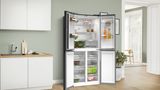 Series 4 Cross-door Refrigerator, Glass door 189.5 x 85.5 cm Graphite KMC85LEEA KMC85LEEA-9