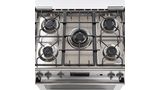 Serie 6 Cocina de gas de libre instalación PRO567 IX Acero inoxidable HSK75I45SE HSK75I45SE-3