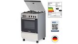 Serie 4 Cocina de gas de libre instalación PRO445-B IX Gris claro HSG45I21SE HSG45I21SE-9