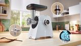 Serie 4 Köttkvarn MultiPower 1900 W Vit, vit MFWS420W MFWS420W-3