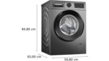 B-vara -Serie 6 Tvättmaskin, frontmatad 9 kg max. 1400 varv/min, Antracitgrå WGG244RFSNB WGG244RFSNB-8