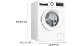 Serie 6 Tvättmaskin, frontmatad 9 kg 1400 v/min, Vit WGG144ZASN WGG144ZASN-6