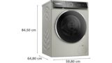 Serie 8 Waschmaschine, Frontlader 10 kg 1600 U/min., Silber-inox WGB2560X0 WGB2560X0-5