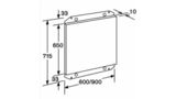 Rückwandpaneel Rückwandpaneel kpl.90cm 17000134 17000134-4