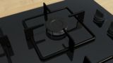 Serie 2 Placa de gas 60 cm Vidrio templado, Negro POP6B6K30 POP6B6K30-5