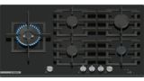 Serie 8 Placa de gas 90 cm Vidrio templado, Negro PRS9A6H40 PRS9A6H40-1