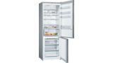 Serie 4 Frigorífico combinado de libre instalación 203 x 70 cm Acero cepillado antihuellas KGN49XIEA KGN49XIEA-2