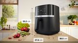 Serie 4 Freidora de aire Negro MAF462B0 MAF462B0-6