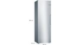 Serie 4 Frigorífico de libre instalación 186 x 60 cm Acabado acero inoxidable KSV36VLEP KSV36VLEP-6