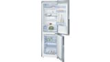 Serie | 4 free-standing fridge-freezer with freezer at the bottom Inox-look KGN36VL21 KGN36VL21-1