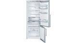 Series 8 free-standing fridge-freezer with freezer at bottom 185 x 70 cm Stainless steel (with anti-fingerprint) KGN57PI20U KGN57PI20U-1