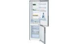 Serie | 4 Free-standing fridge-freezer with freezer at bottom 201 x 60 cm Inox-look KGV39VL31G KGV39VL31G-1