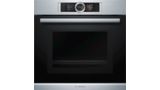 Series 8 Built-in oven with microwave function 60 x 60 cm Stainless steel HMG636RS1 HMG636RS1-1