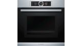 Series 8 Built-in oven with microwave function 60 x 60 cm Stainless steel HMG636BS1 HMG636BS1-1