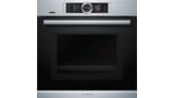 Series 8 built-in oven with steam- and microwave function 60 x 60 cm Stainless steel HNG6764S6 HNG6764S6-1