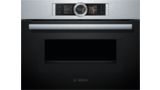 Serie 8 Compacte oven met microgolffunctie 60 x 45 cm Inox CMG676BS1 CMG676BS1-1