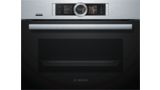 Serie | 8 Built-in compact oven with steam function Stainless steel CSG656BS6B CSG656BS6B-1