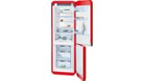Serie | 8 Réfrigérateur-congélateur pose libre avec compartiment congélation en bas Rouge KCE40AR40 KCE40AR40-4