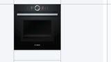 Series 8 Built-in oven with added steam and microwave function 60 x 60 cm Black HNG6764B6 HNG6764B6-2
