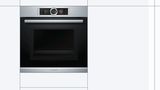 Series 8 Built-in oven with microwave function 60 x 60 cm Stainless steel HMG636RS1 HMG636RS1-2