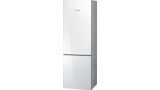 800 Series Free-standing fridge-freezer with freezer at bottom, glass door 23.5'' White B10CB80NVW B10CB80NVW-1