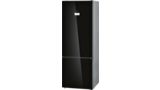 Series 8 Free-standing fridge-freezer with freezer at bottom, glass door 193 x 70 cm Black KGN56SB40N KGN56SB40N-1