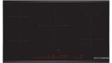 Serie 8 Induktionskogeplade 90 cm Sort, overflademontering med ramme PIV975DC1E PIV975DC1E-1