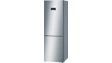 Series 4 free-standing fridge-freezer with freezer at bottom 186 x 60 cm Stainless steel look KGN36XL30U KGN36XL30U-1