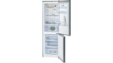 Series 4 Free-standing fridge-freezer with freezer at bottom 186 x 60 cm Stainless steel (with anti-fingerprint) KGN36XI46 KGN36XI46-1