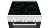 Serie | 4 Ελεύθερη κουζίνα με ηλεκτρικές εστίες Λευκό HCA722120G HCA722120G-2