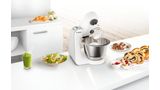 Serie 4 Compacte keukenrobot MUM 5 1000 W Wit, zilver MUM58234 MUM58234-2