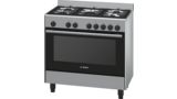 Serie | 4 Dual fuel range cooker Stainless steel HSB738354A HSB738354A-1