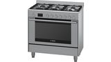 Series 6 Dual fuel range cooker Stainless steel HSB738357A HSB738357A-1
