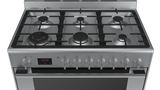 Series 8 Dual fuel range cooker Stainless steel HSB838357A HSB838357A-4