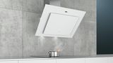 iQ500 Væghængt emhætte 90 cm Klart glas med hvidt tryk, Hvid LC98KLP20 LC98KLP20-6