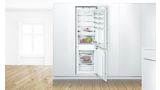 【Display product - 1 year warranty】Series 6 built-in fridge-freezer with freezer at bottom 177.2 x 55.8 cm flat hinge KIN86AF31KB KIN86AF31KB-2