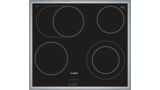 Series 4 Electric hob 60 cm control panel on the cooker, Black, surface mount with frame NKN645BA2C NKN645BA2C-1