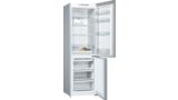 Serie | 2 Szabadonálló, alulfagyasztós hűtő-fagyasztó kombináció 186 x 60 cm Nemesacél kinézet KGN36NL30 KGN36NL30-9
