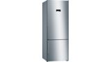 Series 4 Free-standing fridge-freezer with freezer at bottom 193 x 70 cm Stainless steel (with anti-fingerprint) KGN56XI40 KGN56XI40-1