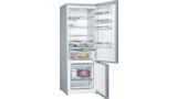 Series 6 free-standing fridge-freezer with freezer at bottom, glass door 193 x 70 cm Black KGN56LB41I KGN56LB41I-2