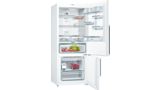 Serie | 6 free-standing fridge-freezer with freezer at bottom 186 x 75 cm White KGN76AW40B KGN76AW40B-2