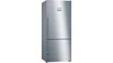 Serie 6 Alttan Donduruculu Buzdolabı 186 x 75 cm Kolay temizlenebilir Inox KGN76AI32N KGN76AI32N-1