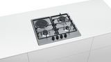 Serie | 4 Kombinirana ploča za kuhanje (plin i struja) 60 cm Stainless steel PGY6B5B60 PGY6B5B60-3