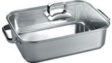 Multi-oval roaster Stainless Steel roaster with glass lid 17000325 17000325-1