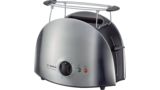 Primary colour: stainless steel, Secondary colour: black Stainless steel Compact toaster 2/2 electronic private collection TAT6901GB TAT6901GB-1