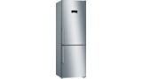 Series 4 Free-standing fridge-freezer with freezer at bottom 186 x 60 cm Stainless steel look KGN36XLER KGN36XLER-1