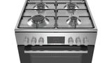 Série 4 Cuisinière avec table de cuisson à gaz Acier inoxydable HXN390D50 HXN390D50-2