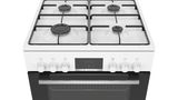 Série 4 Cuisinière avec table de cuisson à gaz Blanc HXN390D20 HXN390D20-2