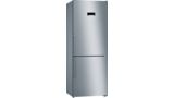 Series 4 Freestanding Fridge-freezer (Bottom freezer) 186 x 70 cm Stainless steel look KGN46XL30Z KGN46XL30Z-1